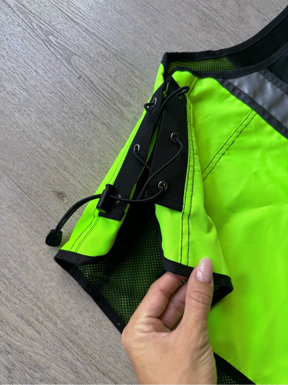 Harley-Davidson Neon Yellow Black Reflective Safety Vest - Picture 6 of 8